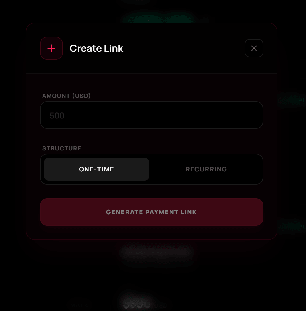 Blind OS payment link generator